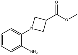 1-(2-AMINO-PHENYL)-AZETIDINE-3-CARBOXYLIC ACID METHYL ESTER Structure
