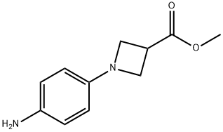 1-(4-AMINO-PHENYL)-AZETIDINE-3-CARBOXYLIC ACID METHYL ESTER Structure