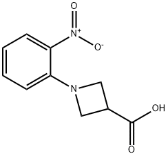 1-(2-NITRO-PHENYL)-AZETIDINE-3-CARBOXYLIC ACID Structure