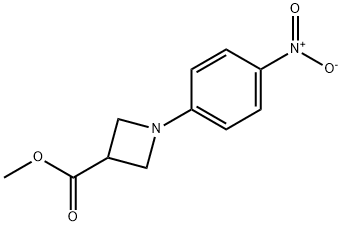 1-(4-NITRO-PHENYL)-AZETIDINE-3-CARBOXYLIC ACID METHYL ESTER Structure