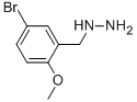 (5-溴-2-甲氧基苄基)肼,887596-56-7,结构式