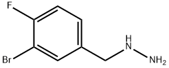 3-BROMO-4-FLUORO-BENZYL-HYDRAZINE 化学構造式
