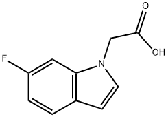 (6-Fluoro-indol-1-yl)-aceticacid Structure