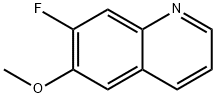 7-フルオロ-6-メトキシキノリン 化学構造式