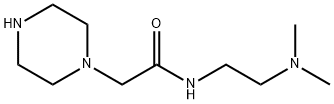 N-(2-二甲基氨基乙基)-2-哌嗪-1-基-乙酰胺, 887833-64-9, 结构式
