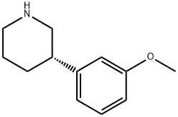 (S)-3-(3-METHOXYPHENYL)PIPERIDINE
 Structure
