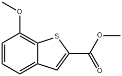 7-METHOXY-BENZO[B]THIOPHENE-2-CARBOXYLIC ACID METHYL ESTER Structure