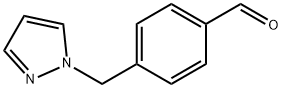 4-(1H-ピラゾール-1-イルメチル)ベンズアルデヒド 化学構造式