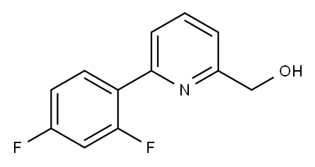 [6-(2,4-Difluorophenyl)-2-pyridyl]Methanol Struktur