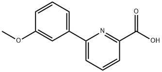 6-(3-甲氧基苯基)吡啶甲酸, 887982-11-8, 结构式