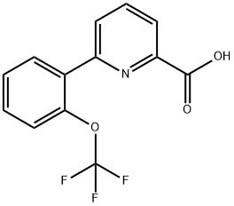6-(2-Trifluoromethoxyphenyl)-picolinic acid Structure