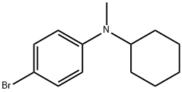 P-BROMO-N-CYCLOHEXYL-N-METHYLANILINE 化学構造式