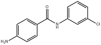 4-アミノ-N-(3-クロロフェニル)ベンズアミド 化学構造式