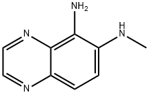 5,6-Quinoxalinediamine,  N6-methyl-, 888037-23-8, 结构式