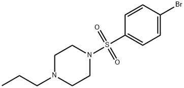1-(4-Bromophenylsulfonyl)-4-propylpiperazine Structure
