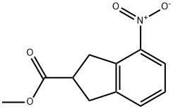 4-硝基-2,3-二氢-1H-茚-2-羧酸甲酯, 888327-27-3, 结构式
