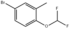 4-Bromo-1-difluoromethoxy-2-methyl-benzene Struktur