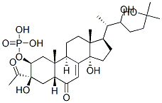 3-acetylecdysone-2-phosphate Struktur