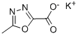 5-甲基-1,3,4-恶二唑-2-羧酸钾, 888504-28-7, 结构式