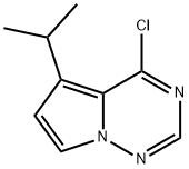 4-chloro-5-isopropylpyrrolo[1,2-f][1,2,4]triazine Structure