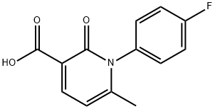 1-(4-氟苯基)-6-甲基-2-氧代-1,2-二氢吡啶-3-甲酸 结构式
