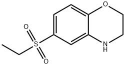 6-(Ethylsulfonyl)-3,4-dihydro-2H-1,4-benzoxazine Struktur