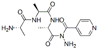 N-(alanyl-alanyl-alanyl)isonicotinic acid hydrazide 结构式