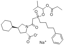 ホシノプリルナトリウム 化学構造式