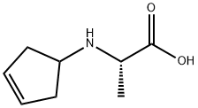 L-Alanine, N-(3-cyclopenten-1-yl)- (9CI) Struktur