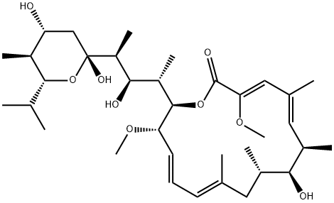 21-O-デ(3-カルボキシ-1-オキソ-2-プロペニル)-2-デメチル-2-メトキシ-24-メチルヒグロリジン 化学構造式