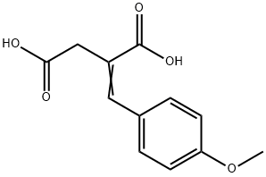 2-(4-甲氧基苄烯)琥珀酸, 889-10-1, 结构式