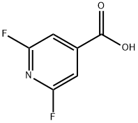 2,6-二氟-4-吡啶甲酸 结构式