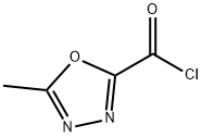 5-Methyl-1,3,4-oxadiazole-2-carbonyl chloride Struktur