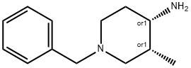 4-PiperidinaMine, 3-Methyl-1-(phenylMethyl)-, (3R,4S) Struktur