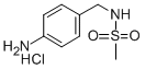 4-Amino-N-methylbenzenemethanesulfonamide hydrochloride 化学構造式