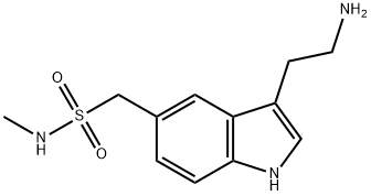 3-(2-アミノエチル)-N-メチル-1H-インドール-5-メタンスルホンアミド 化学構造式