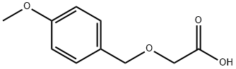 4-メトキシベンジルオキシ酢酸 化学構造式