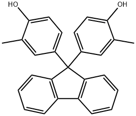 Biscresolfluorene Struktur