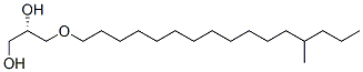 (2S)-3-(13-Methylhexadecyloxy)-1,2-propanediol Struktur