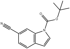 1-BOC-6-氰基吲哚, 889676-34-0, 结构式