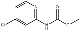 METHYL 4-CHLOROPYRIDIN-2-YLCARBAMATE 97 化学構造式