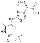 2-[2-(Boc-L-alanyl)aminothaizol-4-yl]-2-methoxyimino acetic acid Structure