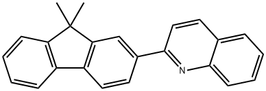 2-(9,9-二甲基-9H-蔸-2-基)-喹啉, 889750-37-2, 结构式