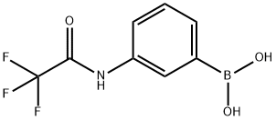 3-(2,2,2-三氟乙酰氨基)苯基硼酸 结构式