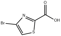 4-ブロモチアゾール-2-カルボン酸 化学構造式