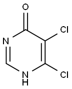 5,6-ジクロロピリミジン-4-オール 化学構造式