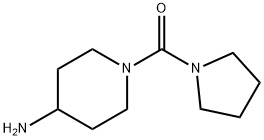 1-(1-pyrrolidinylcarbonyl)-4-piperidinamine(SALTDATA: HCl) Struktur