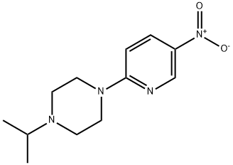 1-isopropyl-4-(5-nitro-pyridin-2-yl)-piperazine Struktur