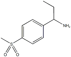 1-[4-(methylsulfonyl)phenyl]-1-propanamine(SALTDATA: FREE) Structure