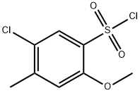 5-クロロ-2-メトキシ-4-メチルベンゼンスルホニルクロリド 化学構造式